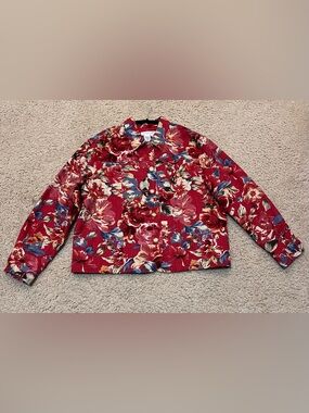 Vintage Floral Textured Jacket